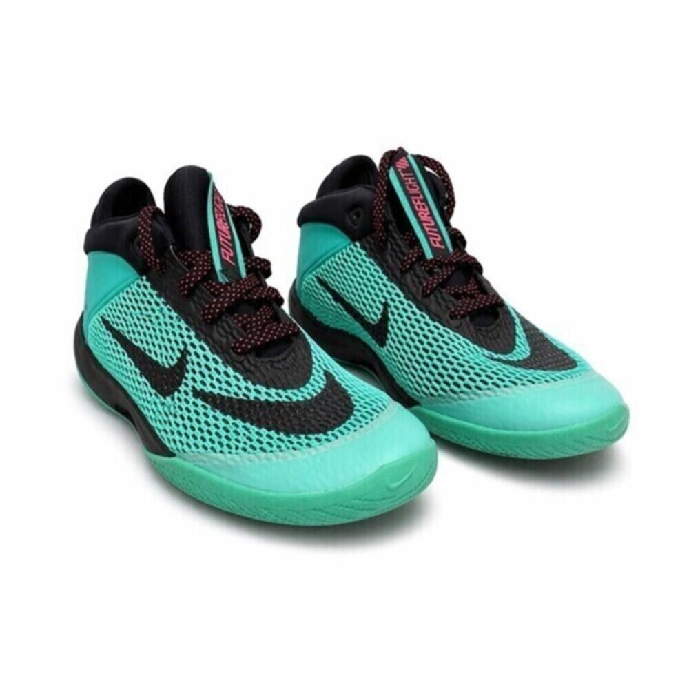 Nike AH3430-006 Future Flight (GS) Black Jade Racer Sneakers S 7Y